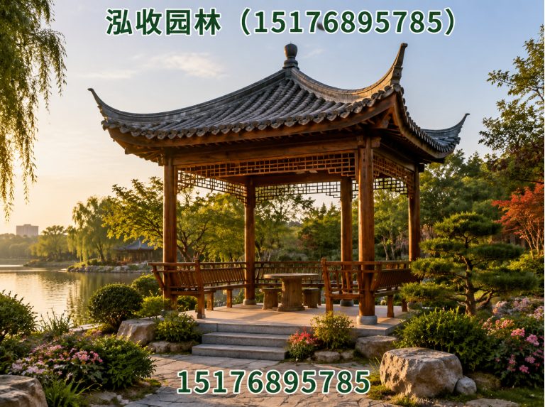 南平防腐木凉亭展示图